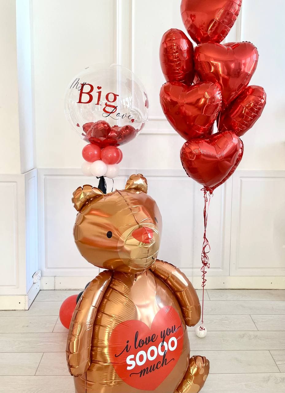 Композиция из шаров «Я тебя очень-очень люблю»