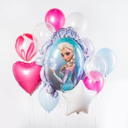 Композиция из шаров "Холодное сердце. Эльза"