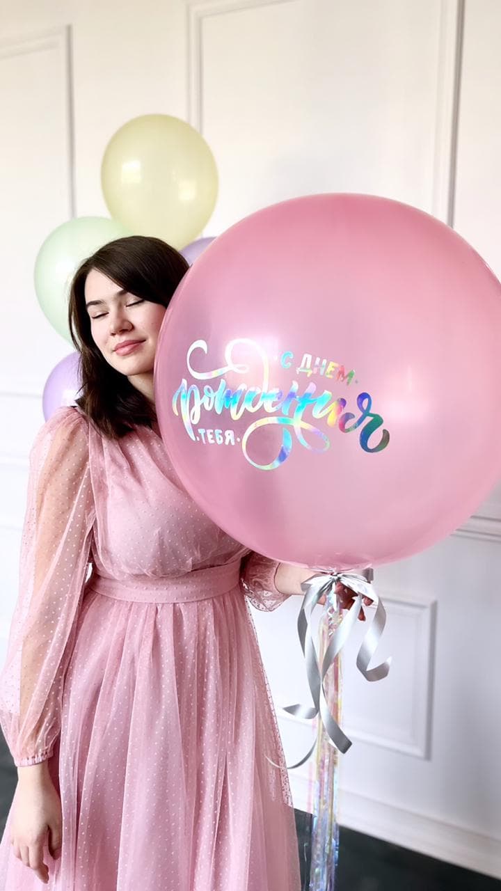 Композиция из шаров " Кристалл"