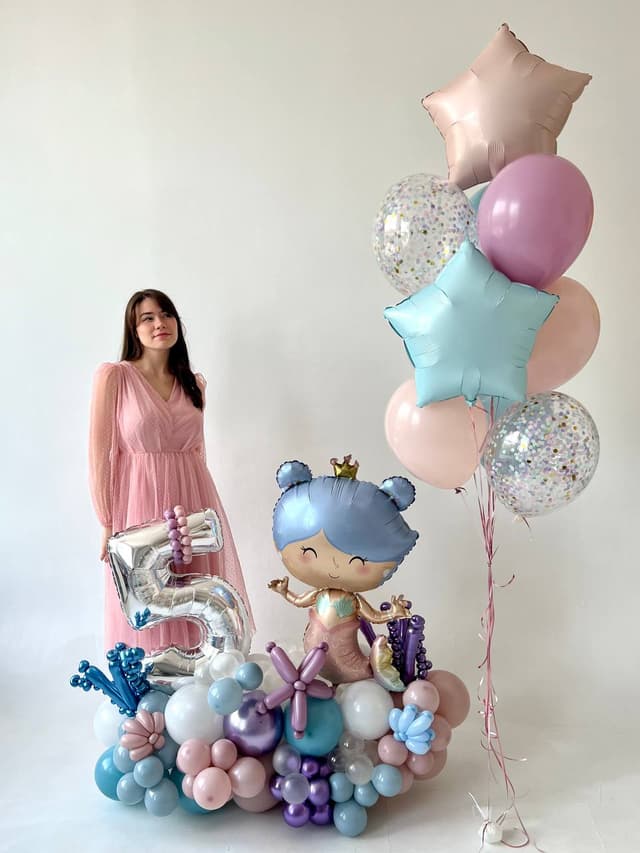 Композиция из шаров «Маленькая русалочка» Композиция из шаров «Маленькая русалочка»