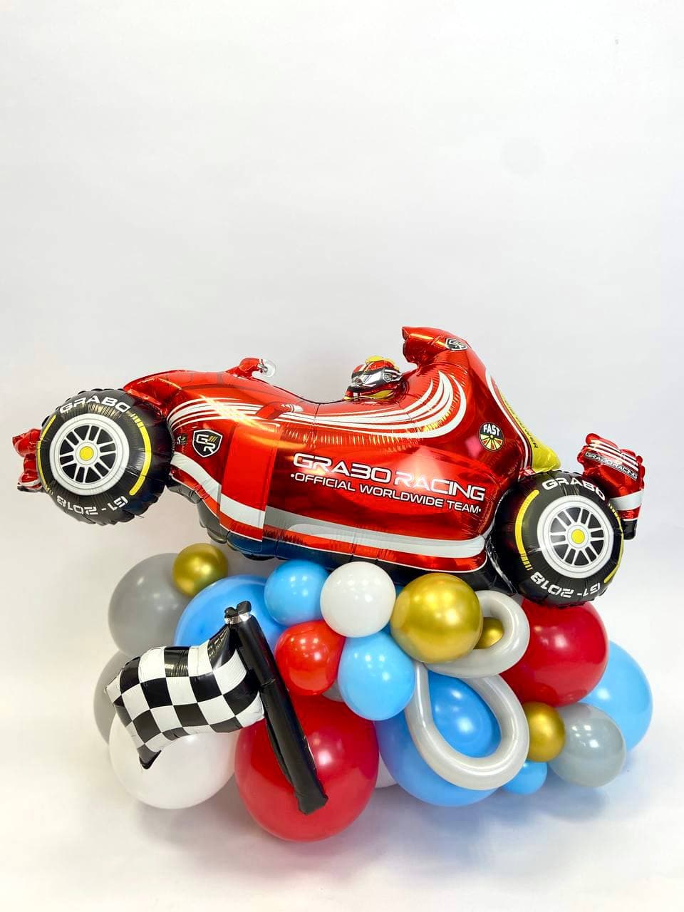 Композиция из Шаров «Машинка гоночная»