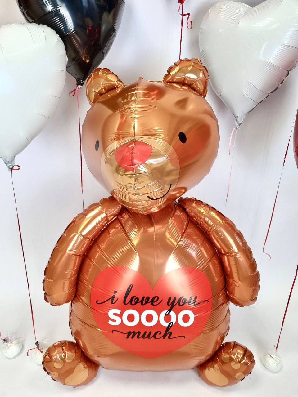 Композиция из шаров «Медвежонок Love»