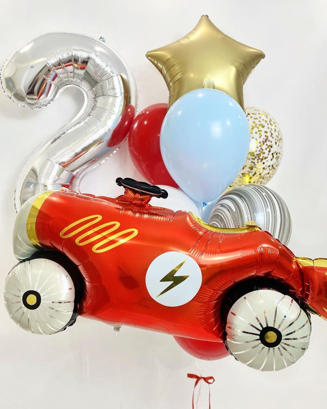 Композиция из Шаров «Мой маленький гонщик»