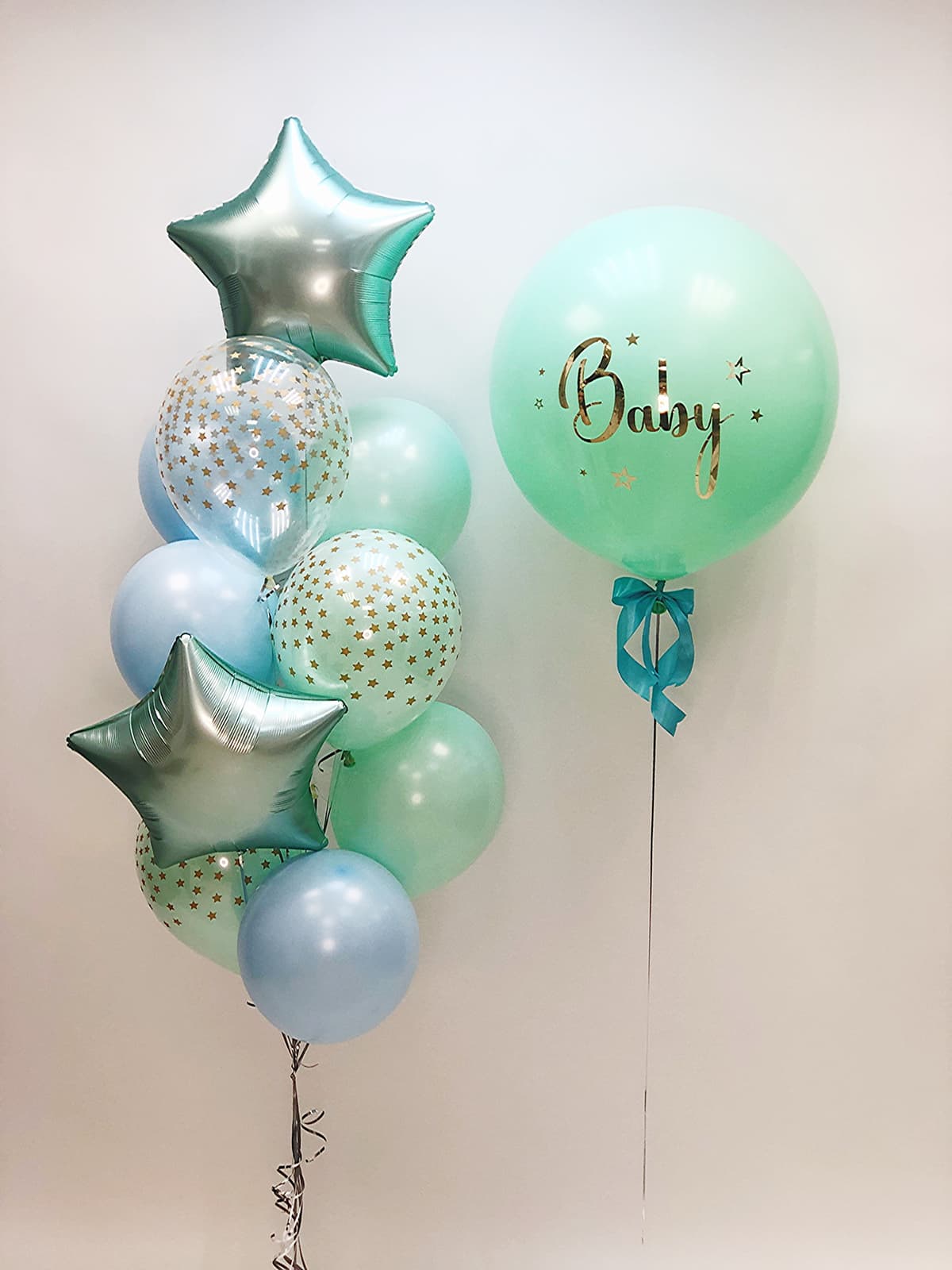 Композиция из шаров "Мятный Малыш"