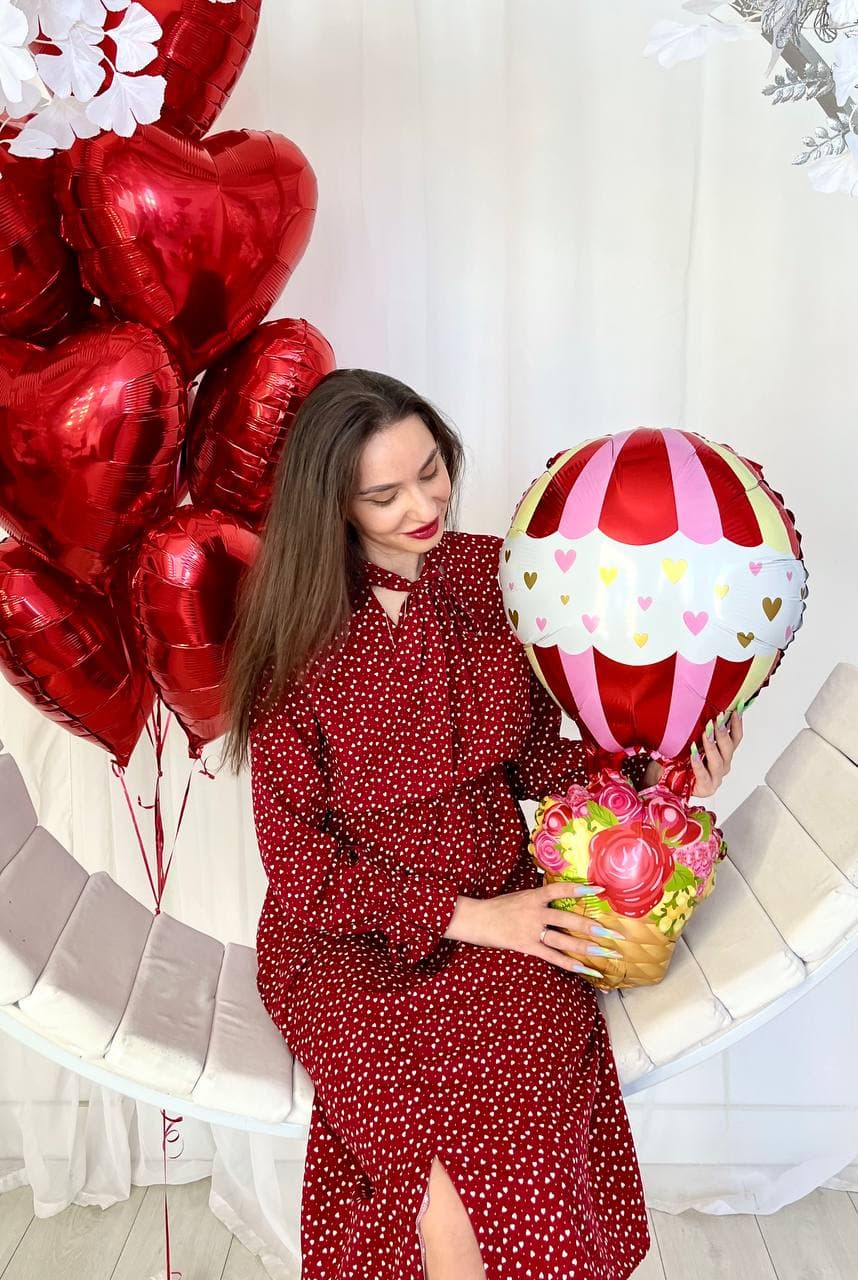 Композиция из шаров «На большом воздушном шаре»