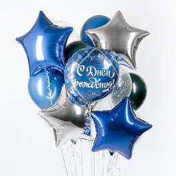 Композиция из шаров на грузах «Для него»