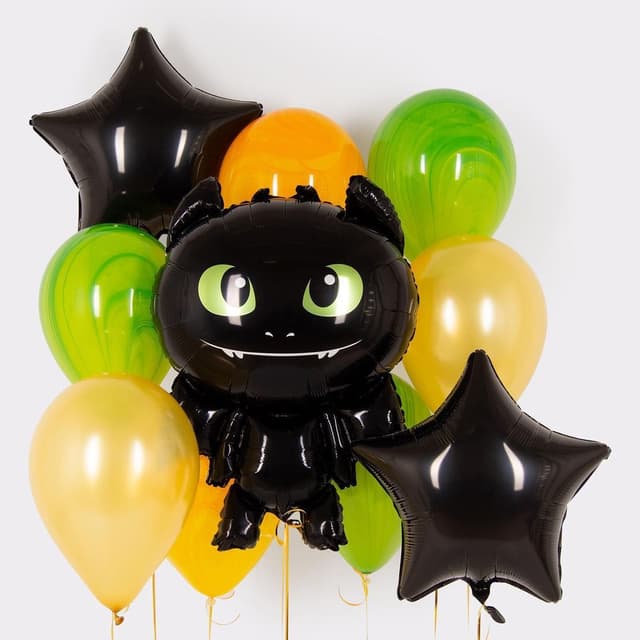 Композиция из шаров на грузах «Дракончик» Композиция из шаров на грузах «Дракончик»