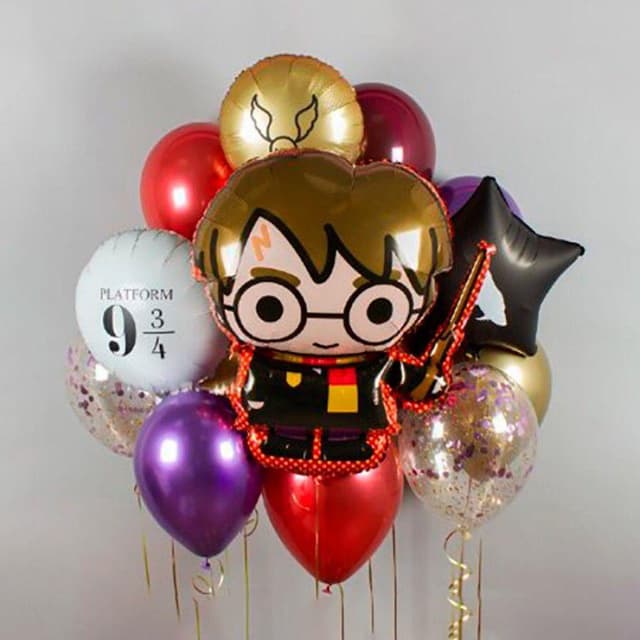 Композиция из шаров на грузах "Гарри Поттер" Композиция из шаров на грузах "Гарри Поттер"