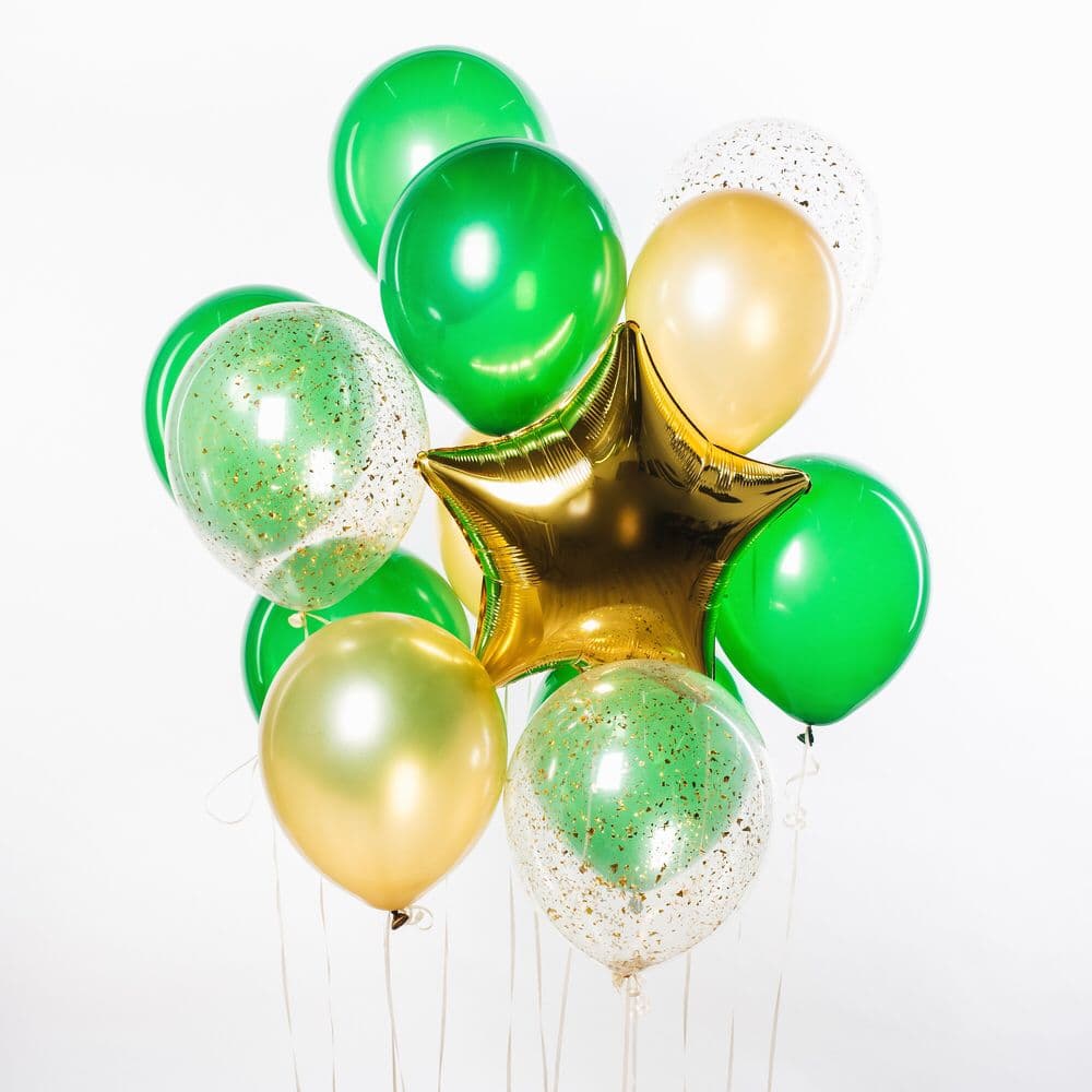 Композиция из шаров на грузах "Трава"