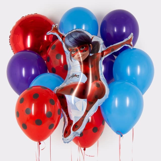 Композиция из Шаров на грузах «Леди Баг» Композиция из Шаров на грузах «Леди Баг»