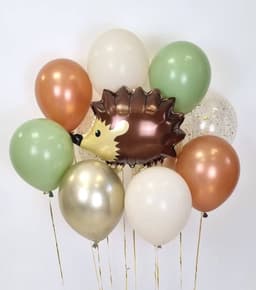 Композиция из шаров на грузах "Лесной ёж"