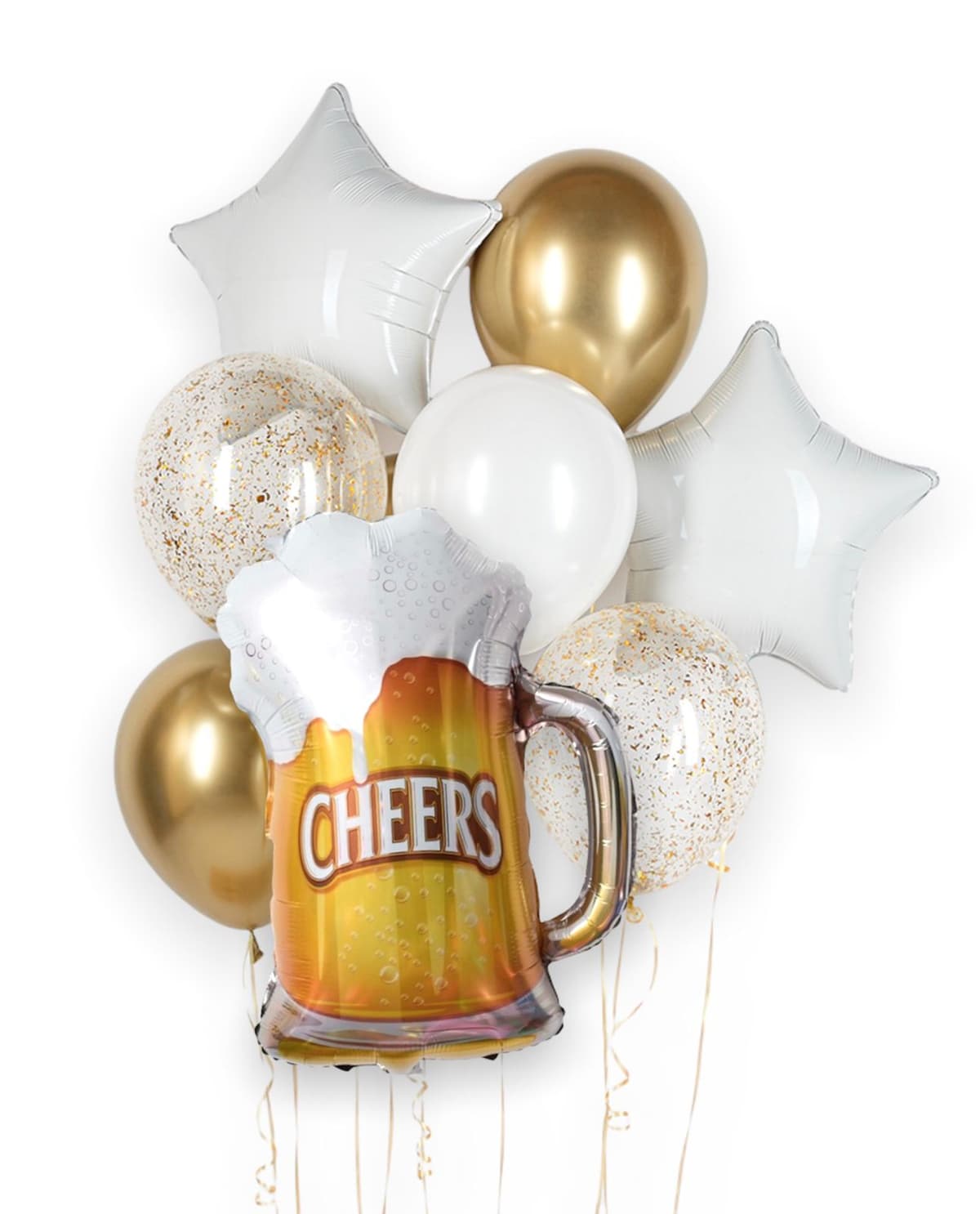 Композиция из шаров на грузах "Пиво"