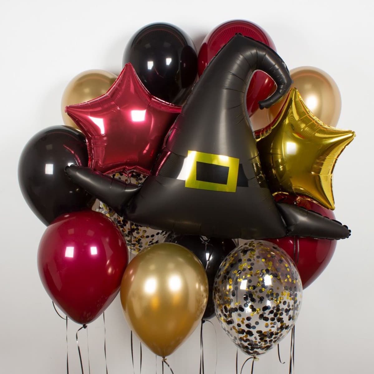 Композиция из шаров на грузах «Шляпа Волшебника»