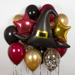 Композиция из шаров на грузах «Шляпа Волшебника»