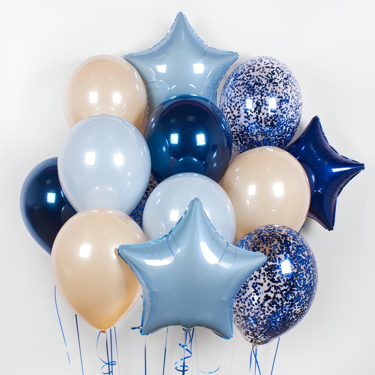 Композиция из шаров на грузах «Звёздная ночь»