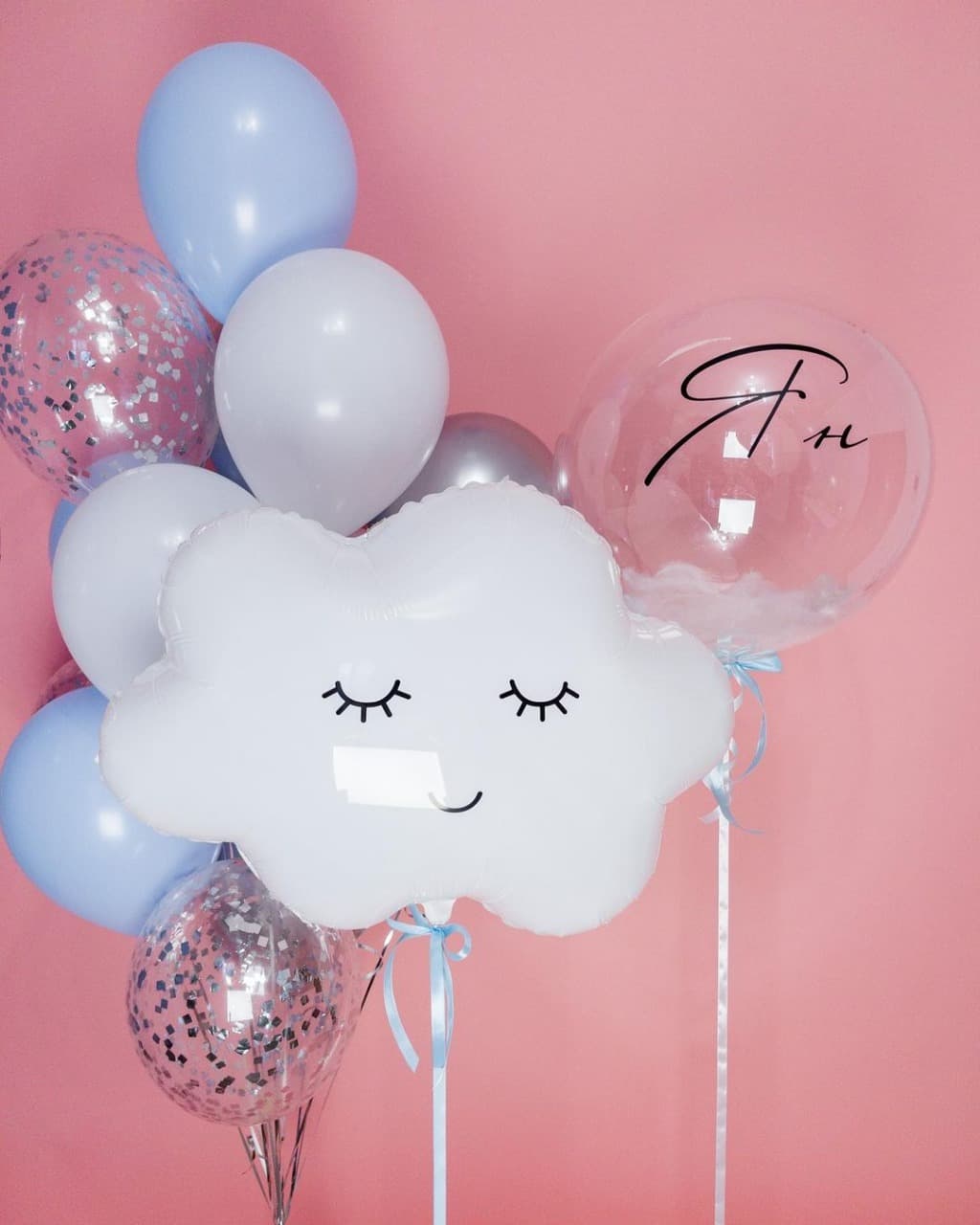 Композиция из шаров "На облачке"
