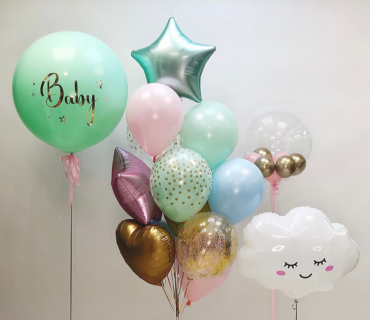 Композиция из шаров "Нежное облако"