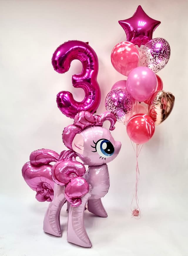 Композиция из шаров "Pinkie Pie 2" Композиция из шаров "Pinkie Pie 2"