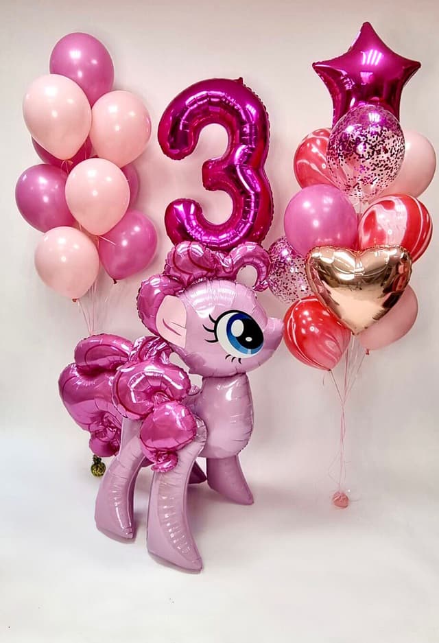 Композиция из шаров "Пинки Пай" Композиция из шаров "Пинки Пай"