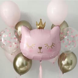 Композиция из шаров "Принцесса котёнок"