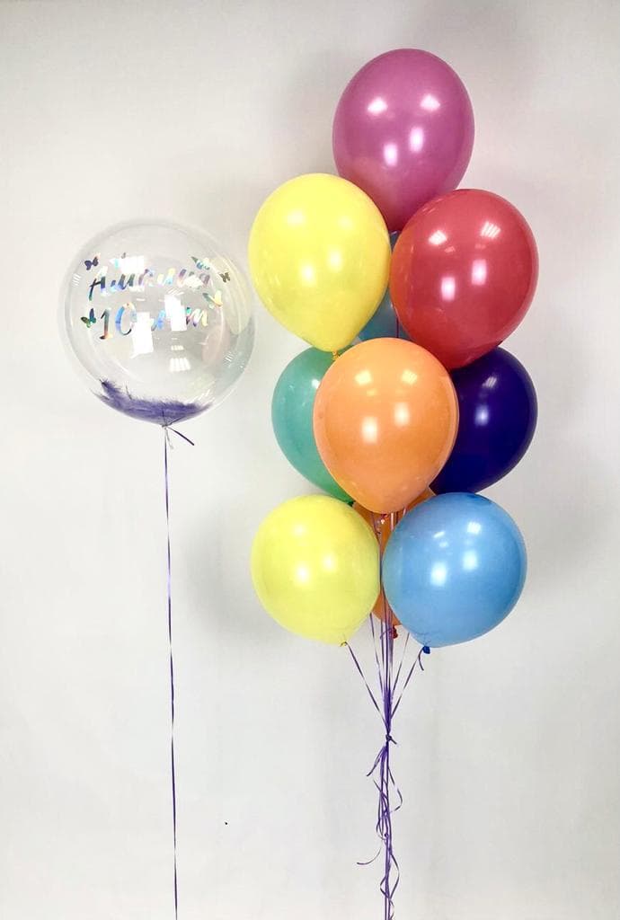 Композиция из шаров "Радуга"