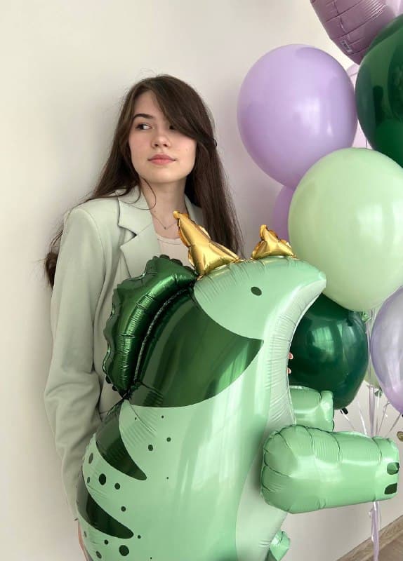 Композиция из шаров с воздухом «Дино праздник»