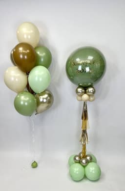 Композиция из шаров с воздухом «Стильный выпускной»