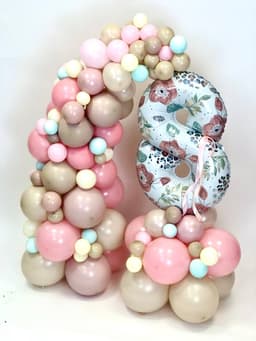 Композиция из шаров с воздухом «Цветочный принт»