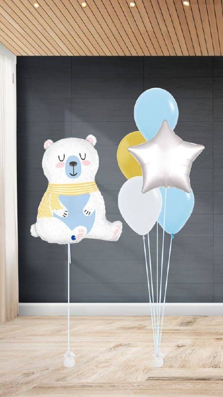 Композиция из шаров «Северный мишка»