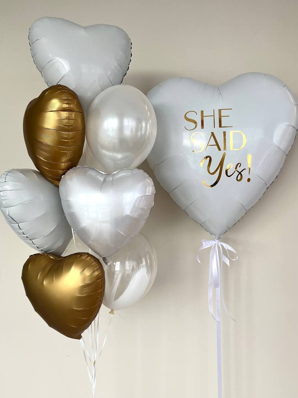 Композиция из шаров «She said Yes!»