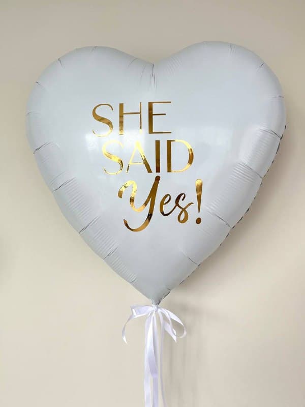 Композиция из шаров «She said Yes!»
