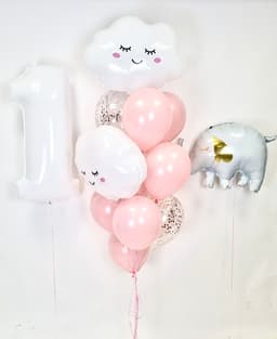 Композиция из шаров "Soft pink"