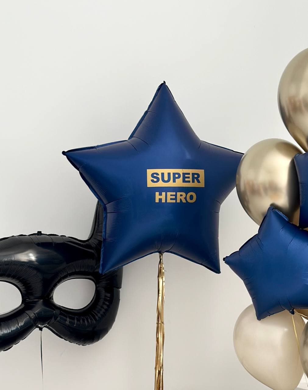 Композиция из шаров «Темно синий»