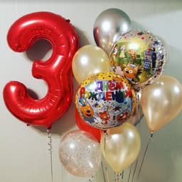 Композиция из шаров "Три Кота 2"