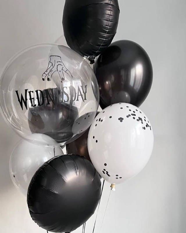 Композиция из шаров «Уэнздей»