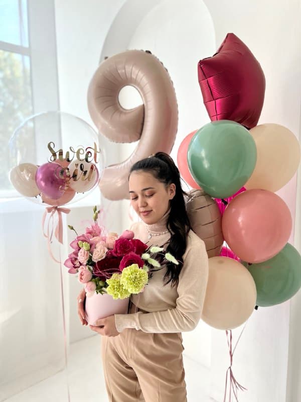 Композиция из Шаров «Вишневая» Композиция из Шаров «Вишневая»