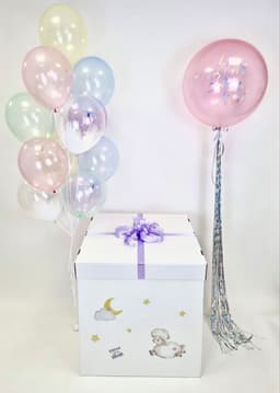 Композиция с коробкой сюрприз "Кристальные брызги"