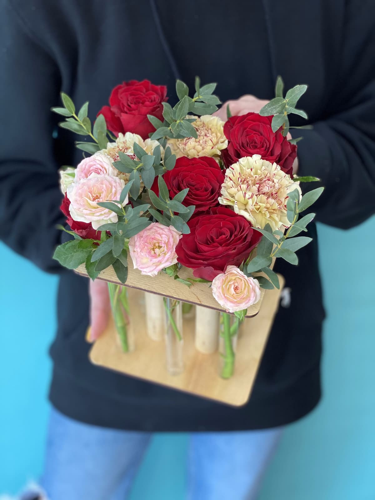 Композиция в пробирках "Волшебный момент"