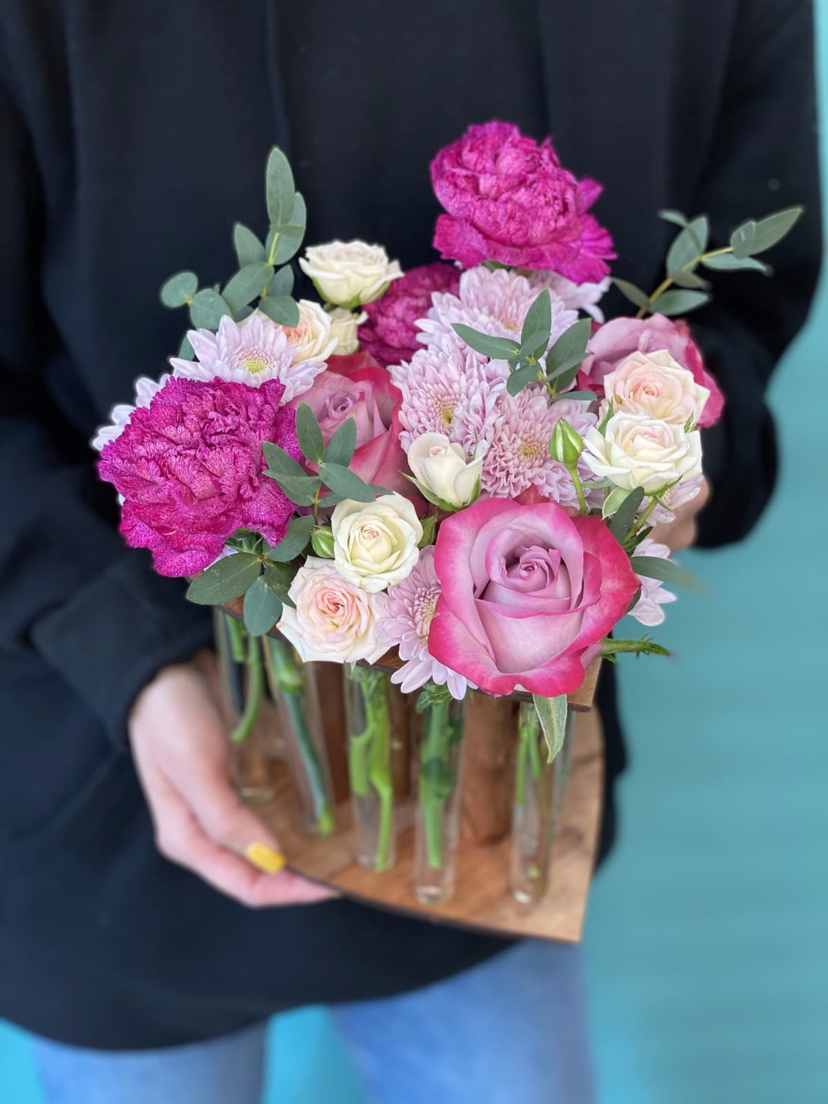 Композиция в пробирках "Сиреневая нота"