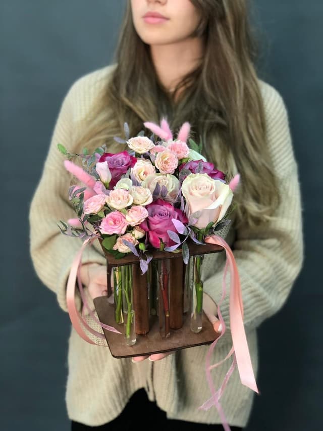 Композиция в пробирках "Пастель" Композиция в пробирках "Пастель"