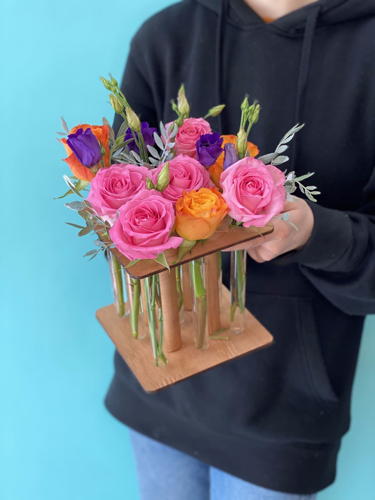 Композиция в пробирках "Яркая палитра"