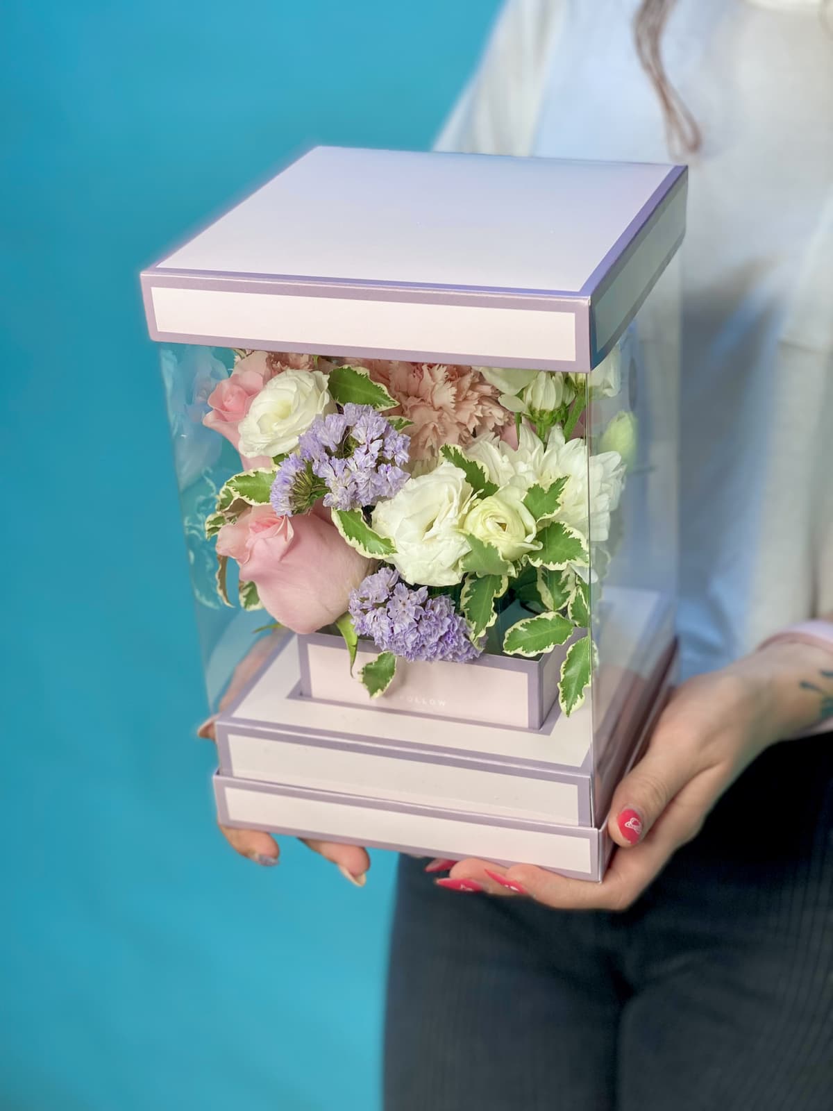 Оригинальная композиция в прозрачном боксе №1