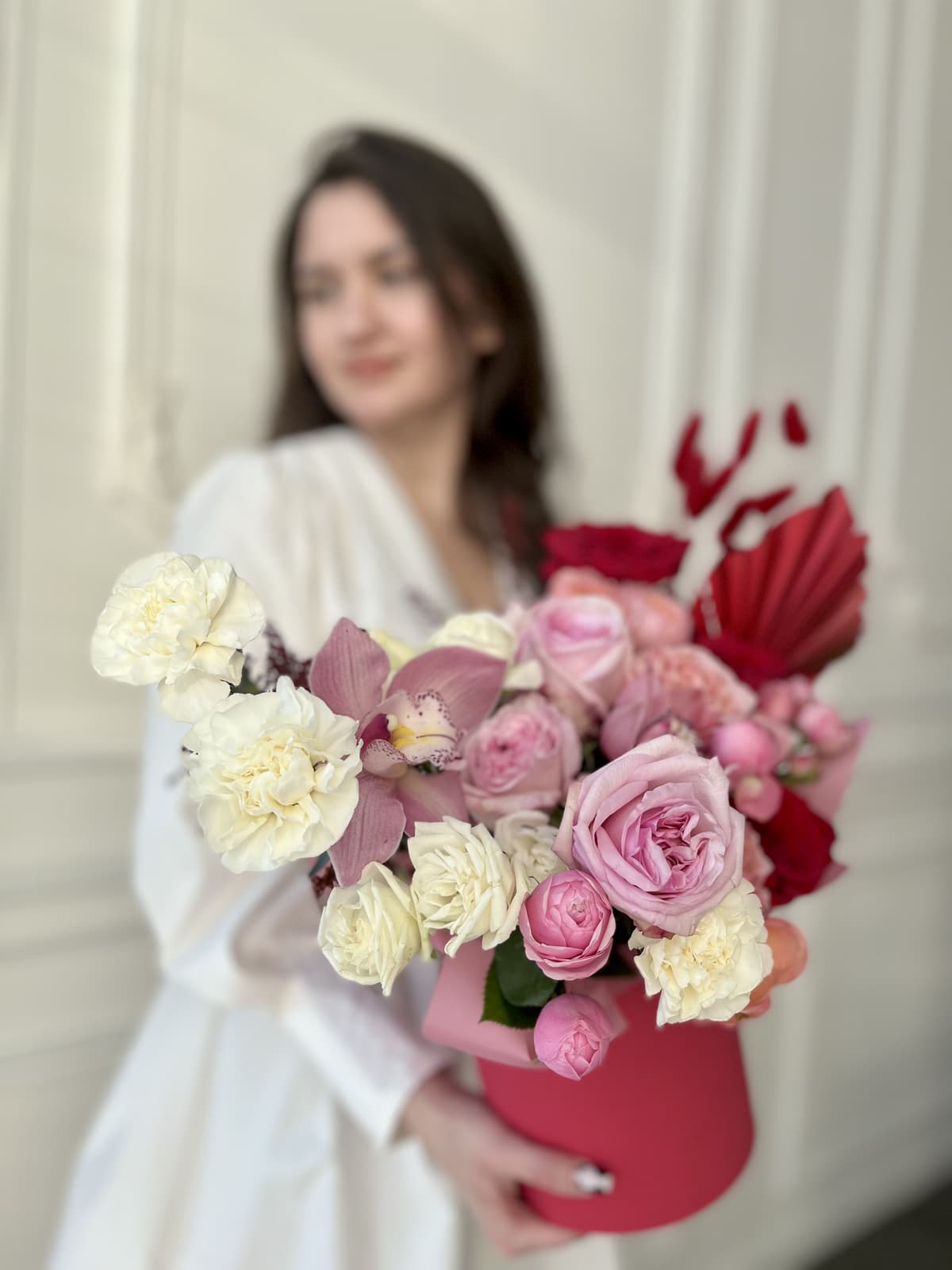 Композиция в шляпной коробке "Мечтать"