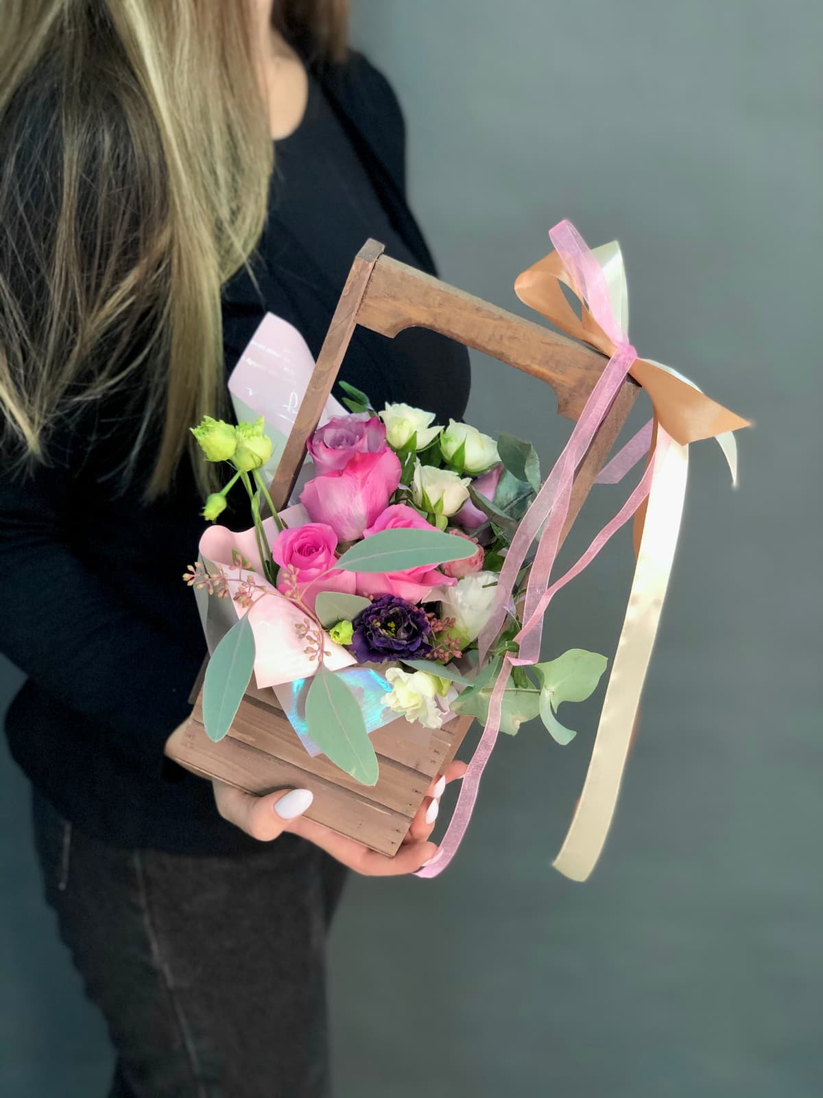 Композиция в ящике «Комплимент 2»