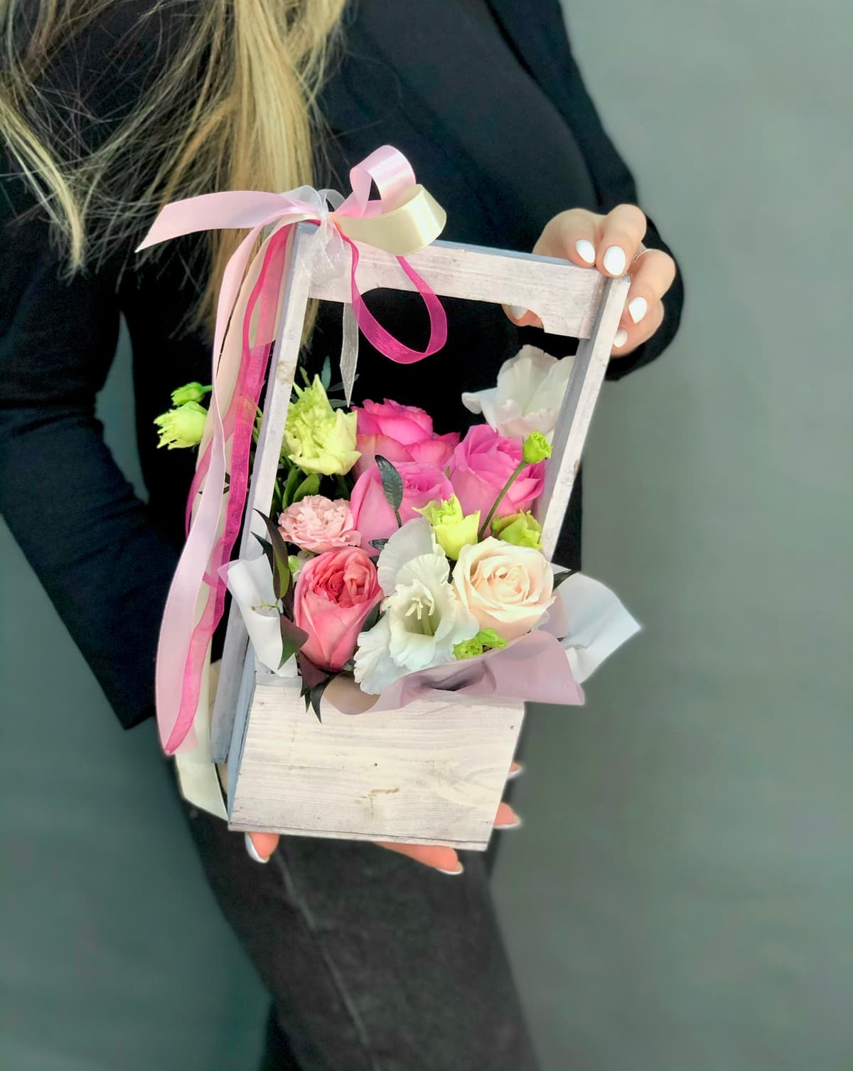 Композиция в ящике «Комплимент»