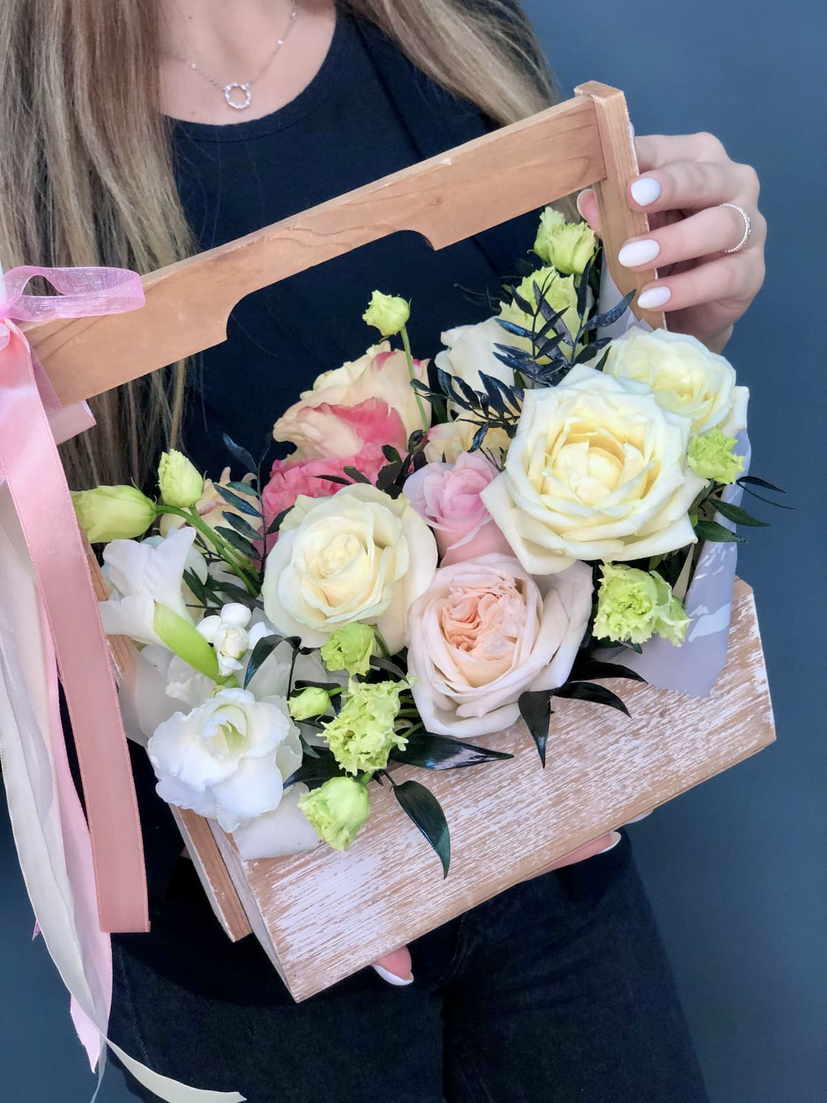 Композиция в ящике «Мягкость»