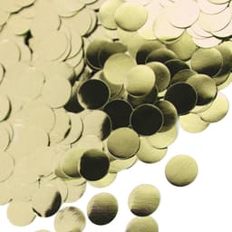 Конфетти фольга Круг, Светлое золото , Металлик, 1 см, 1 гр.