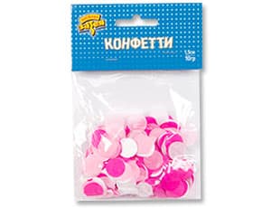 Конфетти Круги тишью ассор Розовое 1гр Конфетти Круги тишью ассор Розовое 1гр