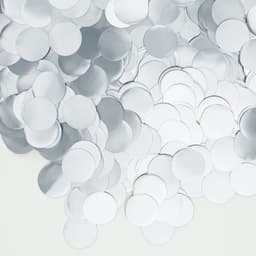 Конфетти круглое серебро хром 1 см., 1 гр.