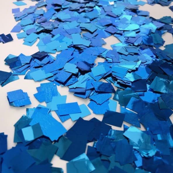 Конфетти квадратное синее 1 гр